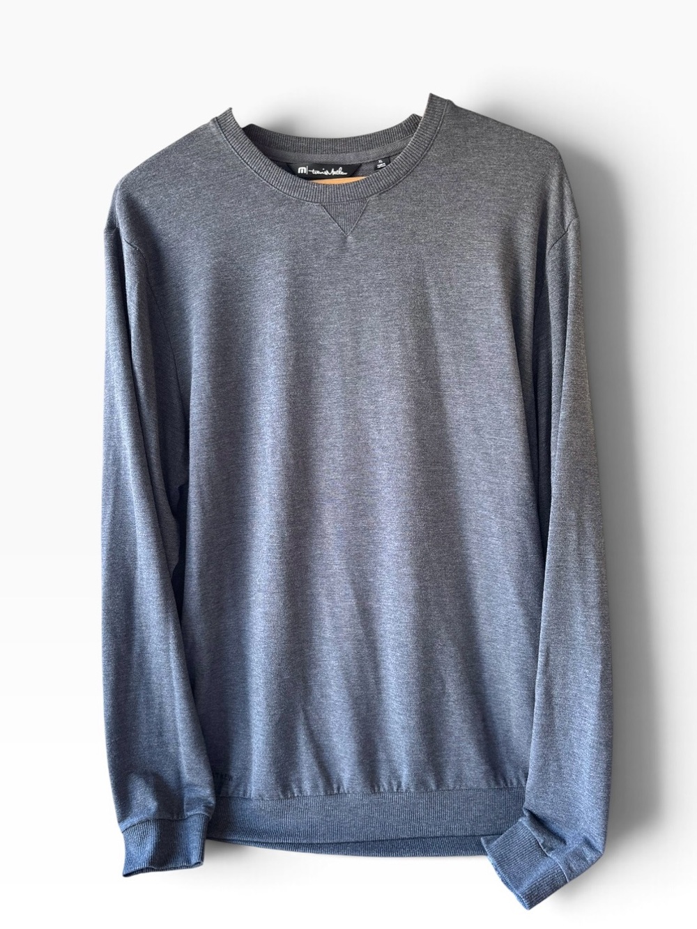 Travis Mathew Men's Lightweight Crewneck Sweater - Charcoal Gray - XL